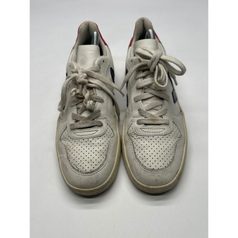 VEJA Sneakers Women's‎ Size 9 White Leather Low Top Casual Lace-Up Shoes - Picture 2 of 9